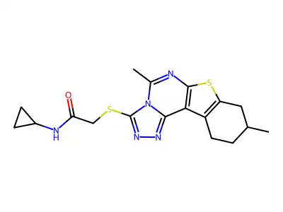 Acetamide,N-cyclopropyl-2-[ thio]- structure
