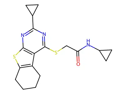 Acetamide,N-cyclopropyl-2-[ thio]- structure