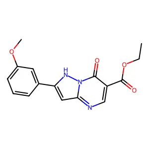 Ethyl 7-hydroxy-2-(3-methoxyphenyl)pyrazolo[1,5-a]pyrimidine-6-carboxylate structure