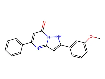 2-(3-Methoxyphenyl)-5-phenylpyrazolo[1,5-A]pyrimidin-7-OL structure