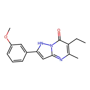 6-Ethyl-2-(3-methoxyphenyl)-5-methylpyrazolo[1,5-a]pyrimidin-7-ol structure