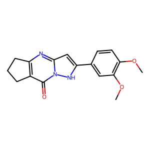2-(3,4-Dimethoxyphenyl)-6,7-dihydro-5H-1,4,8a-triaza-s-indacen-8-ol structure