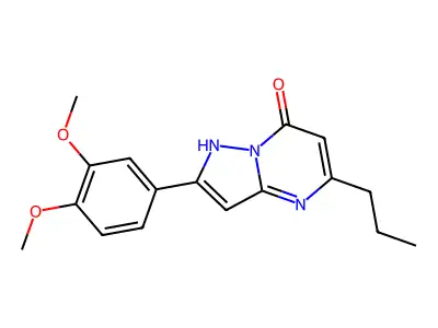 2-(3,4-Dimethoxyphenyl)-5-propylpyrazolo[1,5-a]pyrimidin-7-ol structure