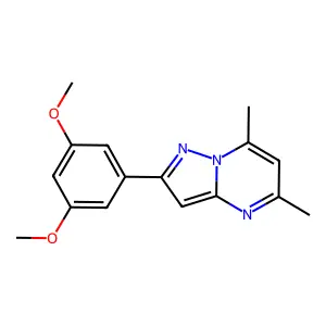 2-(3,5-Dimethoxyphenyl)-5,7-dimethylpyrazolo[1,5-a]pyrimidine structure
