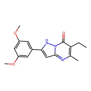 2-(3,5-Dimethoxyphenyl)-6-ethyl-5-methylpyrazolo[1,5-a]pyrimidin-7-ol structure