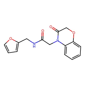 4H-1,4-Benzoxazine-4-acetamide,N-(2-furanylmethyl)-2,3-dihydro-3-oxo-(9CI) structure