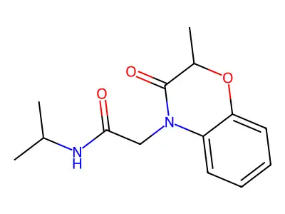 2-(2-Methyl-3-oxo-3,4-dihydro-2H-1,4-benzoxazin-4-YL)-N-(propan-2-YL)acetamide structure