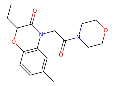2-Ethyl-6-methyl-4-(2-morpholin-4-yl-2-oxo-ethyl)-4H-benzo[1,4]oxazin-3-one structure