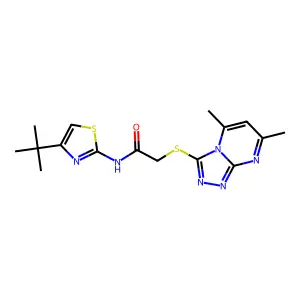Acetamide,N-[4- -2-thiazolyl]-2-[ thio]- structure