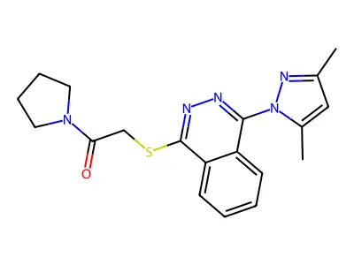 Pyrrolidine,1-[[[4- -1-phthalazinyl]thio]acetyl]- structure