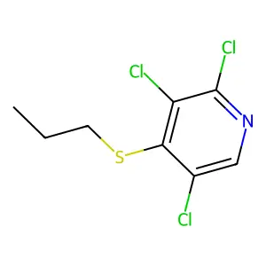 2,3,5-Trichloro-4-(propylthio)pyridine structure
