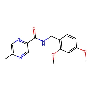 N-(2,4-Dimethoxybenzyl)-5-methylpyrazine-2-carboxamide structure