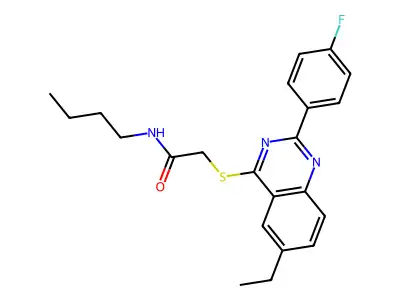 N-Butyl-2-[[6-Ethyl-2-(4-Fluorophenyl)-4-Quinazolinyl]Thio]-Acetamide structure