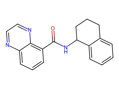 N-(1,2,3,4-Tetrahydro-1-naphthalenyl)-5-quinoxalinecarboxamide structure