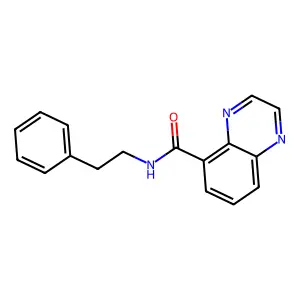 N-(2-Phenylethyl)-5-quinoxalinecarboxamide structure