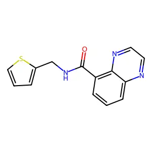 N-(2-Thienylmethyl)-5-quinoxalinecarboxamide structure