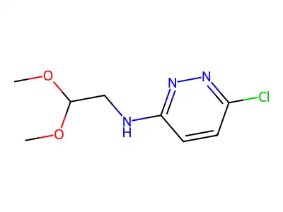 6-chloro-N-(2,2-dimethoxyethyl)pyridazin-3-amine structure