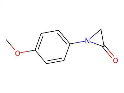 1-(4-Methoxyphenyl)aziridin-2-one structure