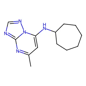 N-cycloheptyl-5-methyl-[1,2,4]triazolo[1,5-a]pyrimidin-7-amine structure