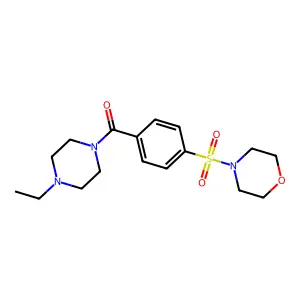 (4-Ethylpiperazin-1-yl)-(4-morpholin-4-ylsulfonylphenyl)methanone structure