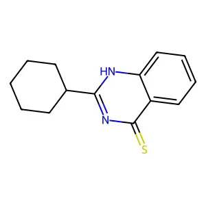 2-cyclohexyl-1H-quinazoline-4-thione structure