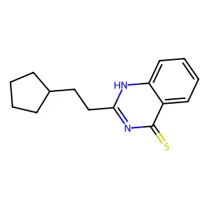 4(1h)-Quinazolinethione,2-(2-cyclopentylethyl)- structure