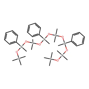 1,1,1,3,3,5,7,7,9,11,11,13,15,15,15-Pentadecamethyl-5,9,13-triphenyloctasiloxane structure