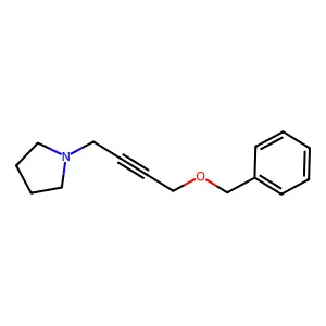 Pyrrolidine, 1-(4-(benzyloxy)-2-butynyl)- structure