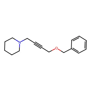 Piperidine, 1-(4-(benzyloxy)-2-butynyl)- structure