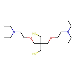 1,3-Propanedithiol, 2,2-bis((2-(diethylamino)ethoxy)methyl)- structure