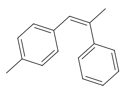 Benzene, 1-methyl-4-(2-phenyl-1-propenyl)- structure