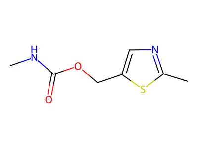 (2-Methyl-1,3-thiazol-5-yl)methyl hydrogen methylcarbonimidate structure