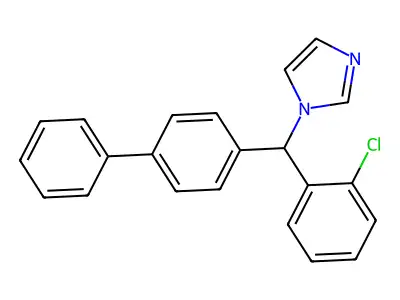 1-((1,1'-Biphenyl)-4-yl(2-chlorophenyl)methyl)-1H-imidazole structure