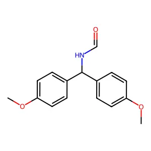N-[bis(4-methoxyphenyl)methyl]formamide structure