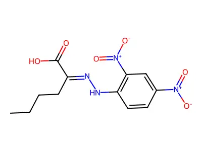 2,4-Dinitrophenylhydrazon von -Keto-n-capronsaeure structure