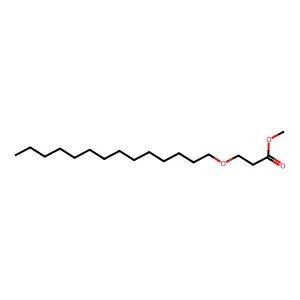 Propionic acid, 3-tetradecyloxy-, methyl ester structure