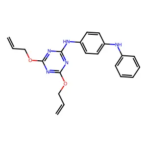 N-(4,6-Bis(allyloxy)-1,3,5-triazin-2-yl)-N'-phenylbenzene-1,4-diamine structure