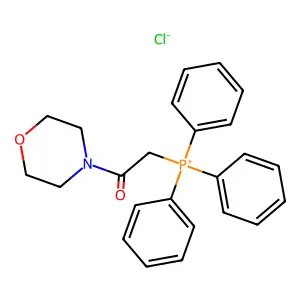 (2-Oxo-2-morpholino)ethyltriphenylphosphonium structure