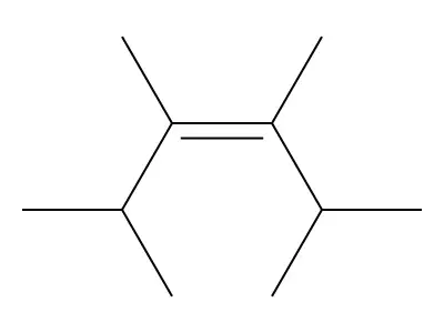 3-Hexene, 2,3,4,5-tetramethyl-, (Z)- structure