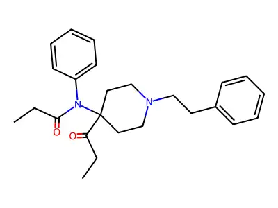 Propanamide, N-(4-(1-oxopropyl)-1-(2-phenylethyl)-4-piperidinyl)-N-phenyl- structure