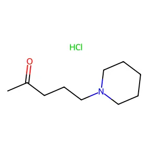 2-Pentanone, 5-piperidino-, hydrochloride structure