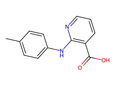 2-(4-Toluidino)nicotinic acid structure