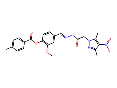 1H-Pyrazole-1-aceticacid,3,5-dimethyl-4-nitro-,[[3-methoxy-4 structure
