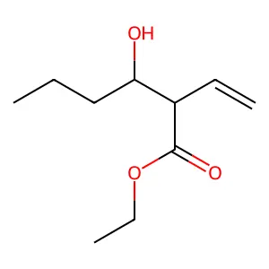 Ethyl 2-ethenyl-3-hydroxyhexanoate structure