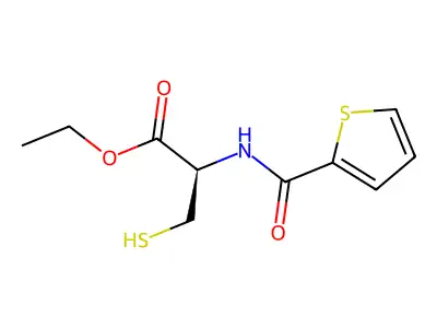 L-Cysteine, N-(2-thienylcarbonyl)-, ethyl ester structure