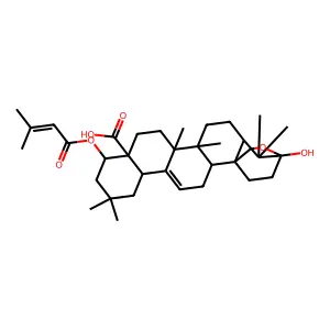 马缨丹酸 structure