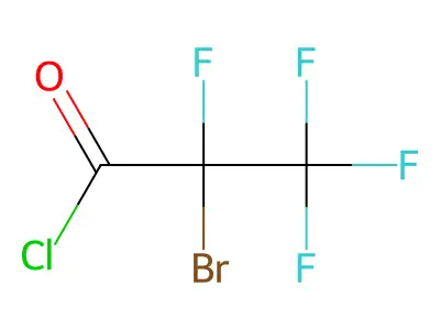 2-Bromo-2,3,3,3-tetrafluoropropanoyl chloride structure