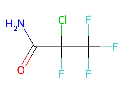 2-Chlorotetrafluoropropanamide structure