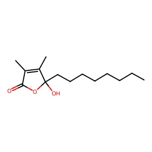 5-Hydroxy-3,4-dimethyl-5-octylfuran-2(5H)-one structure