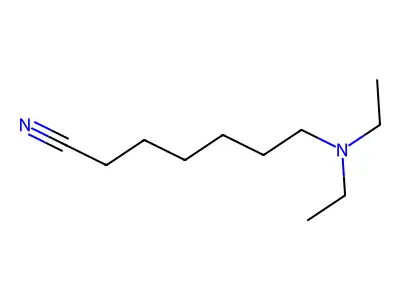 7-Diaethylamino-heptannitril structure